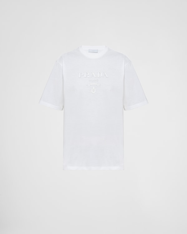 注文割引 White Three Pack Cotton Jersey T-Shirts | PRADA トップス