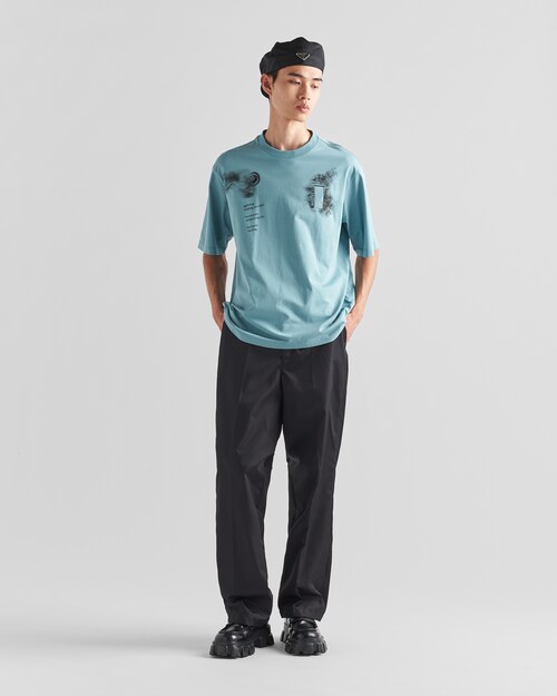 Prada Printed cotton T\u002Dshirt 2