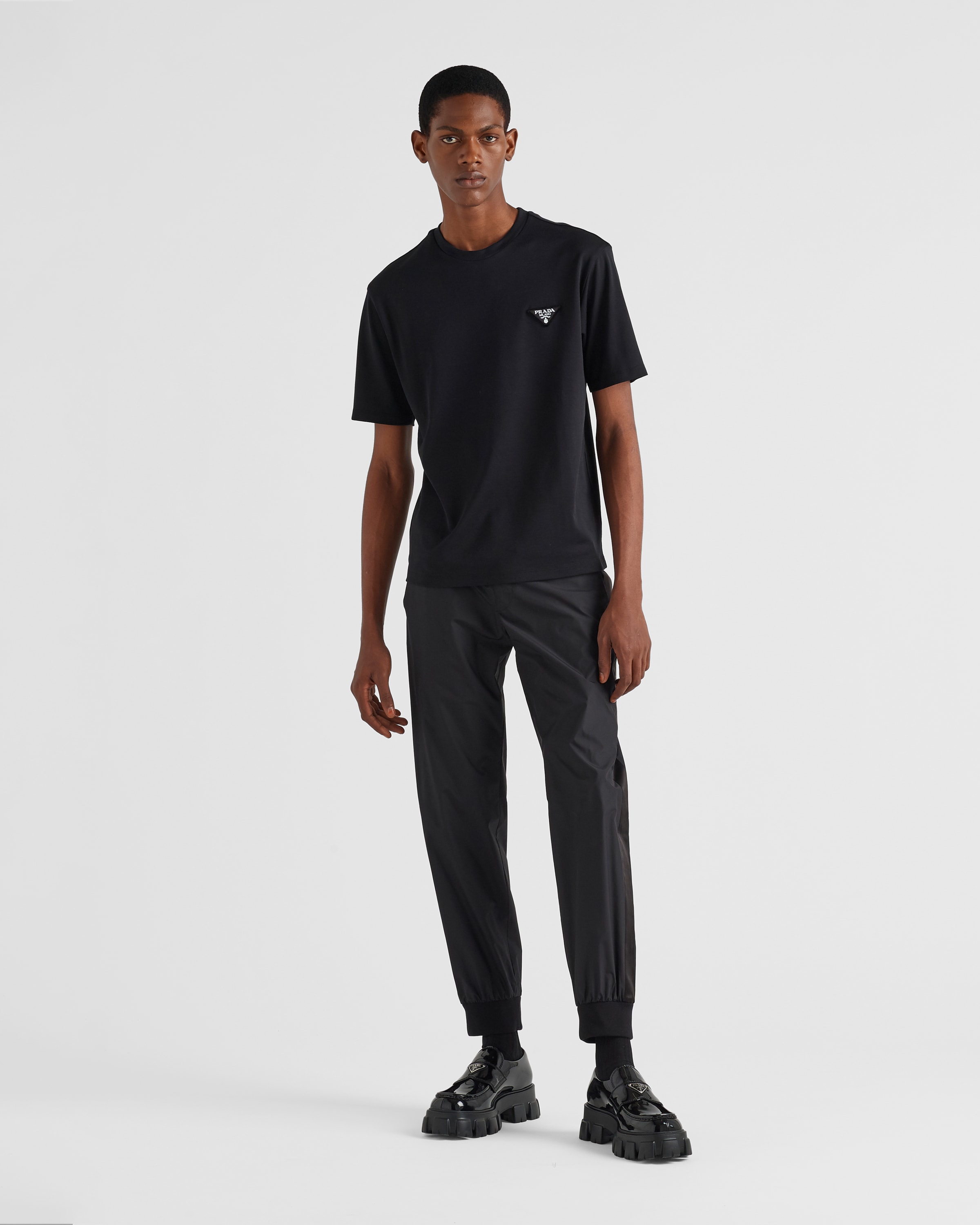 Prada black t on sale shirt mens