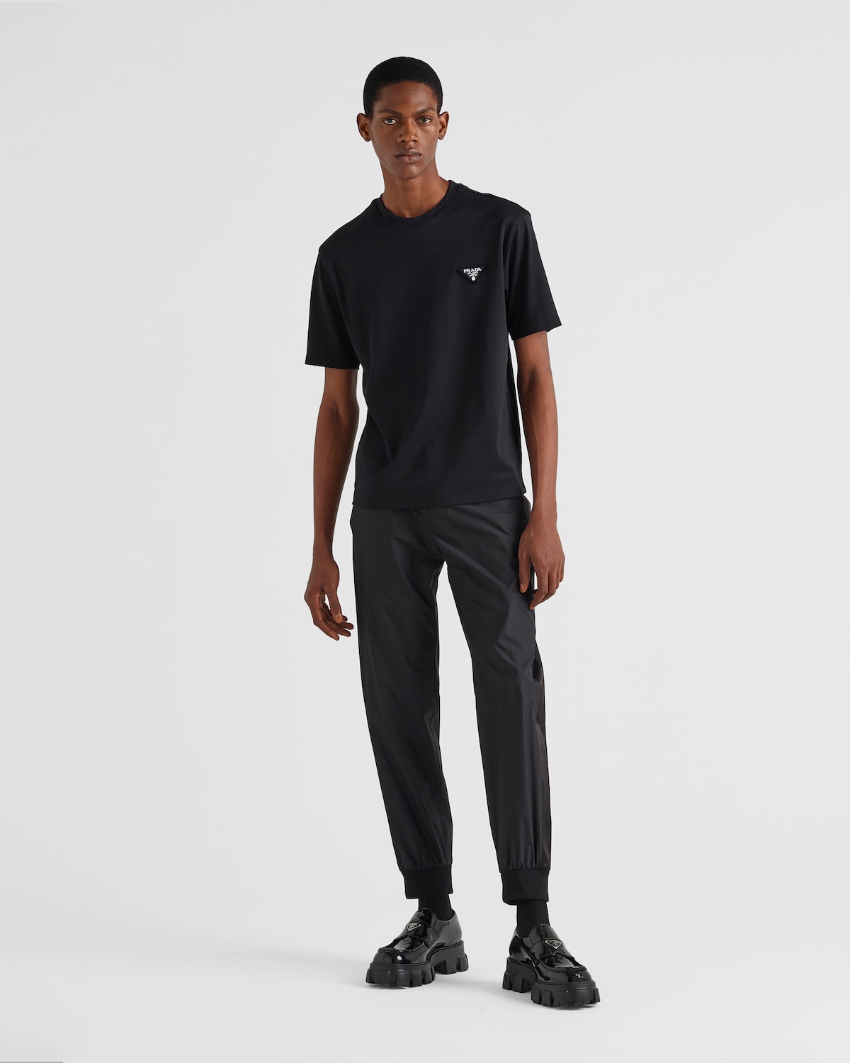 Black Cotton T shirt PRADA black-cotton-t-shirt-prada