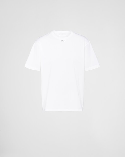 Prada Stretch cotton T-shirt with logo 1
