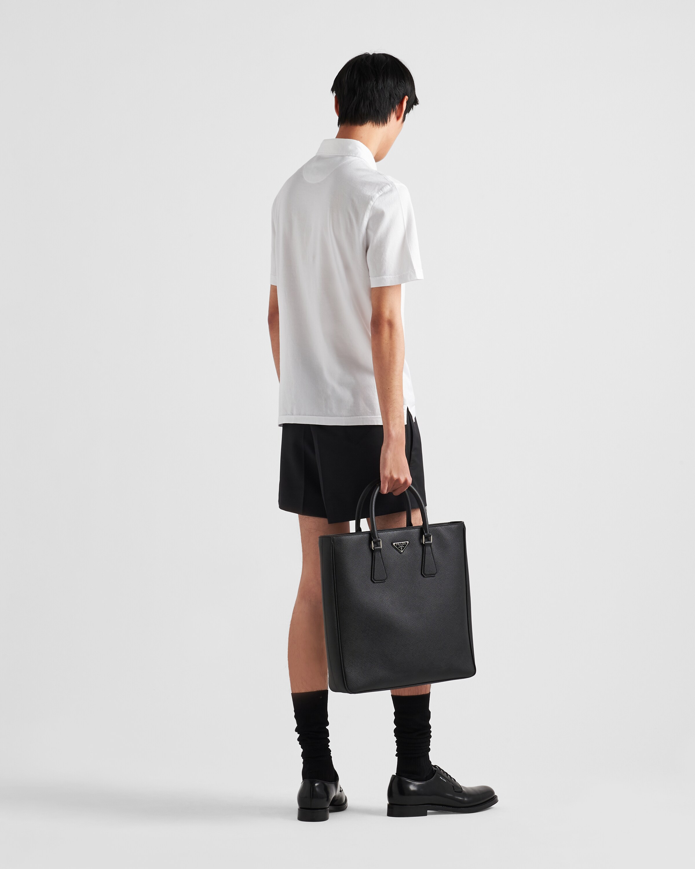 PRADA＊Long-sleeved cotton polo shirt ポロシャツ＊送料込 Prada Long-Sleeved Cotton Polo Shirt | Saks Fifth Avenue