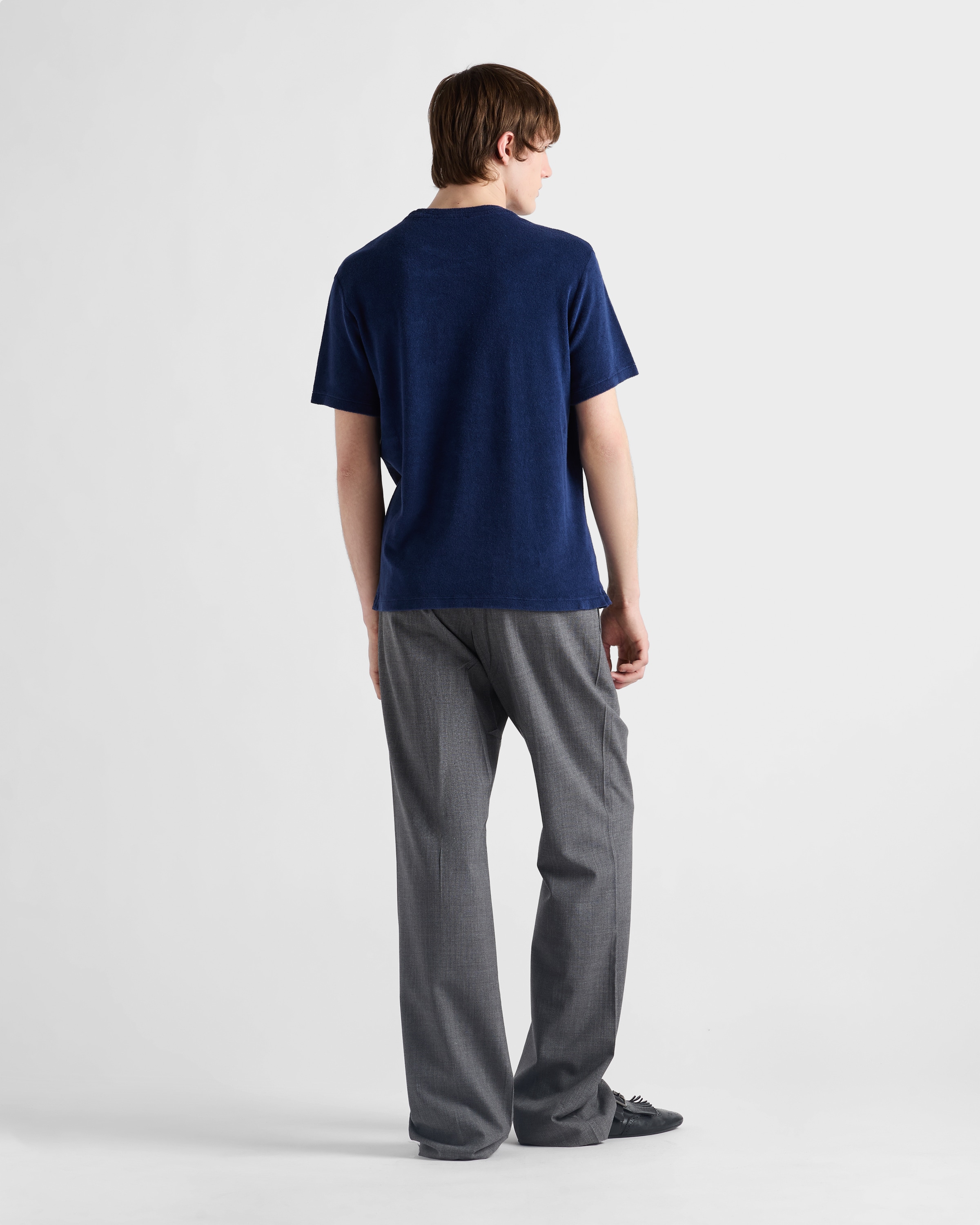 Navy Terry T-shirt | PRADA