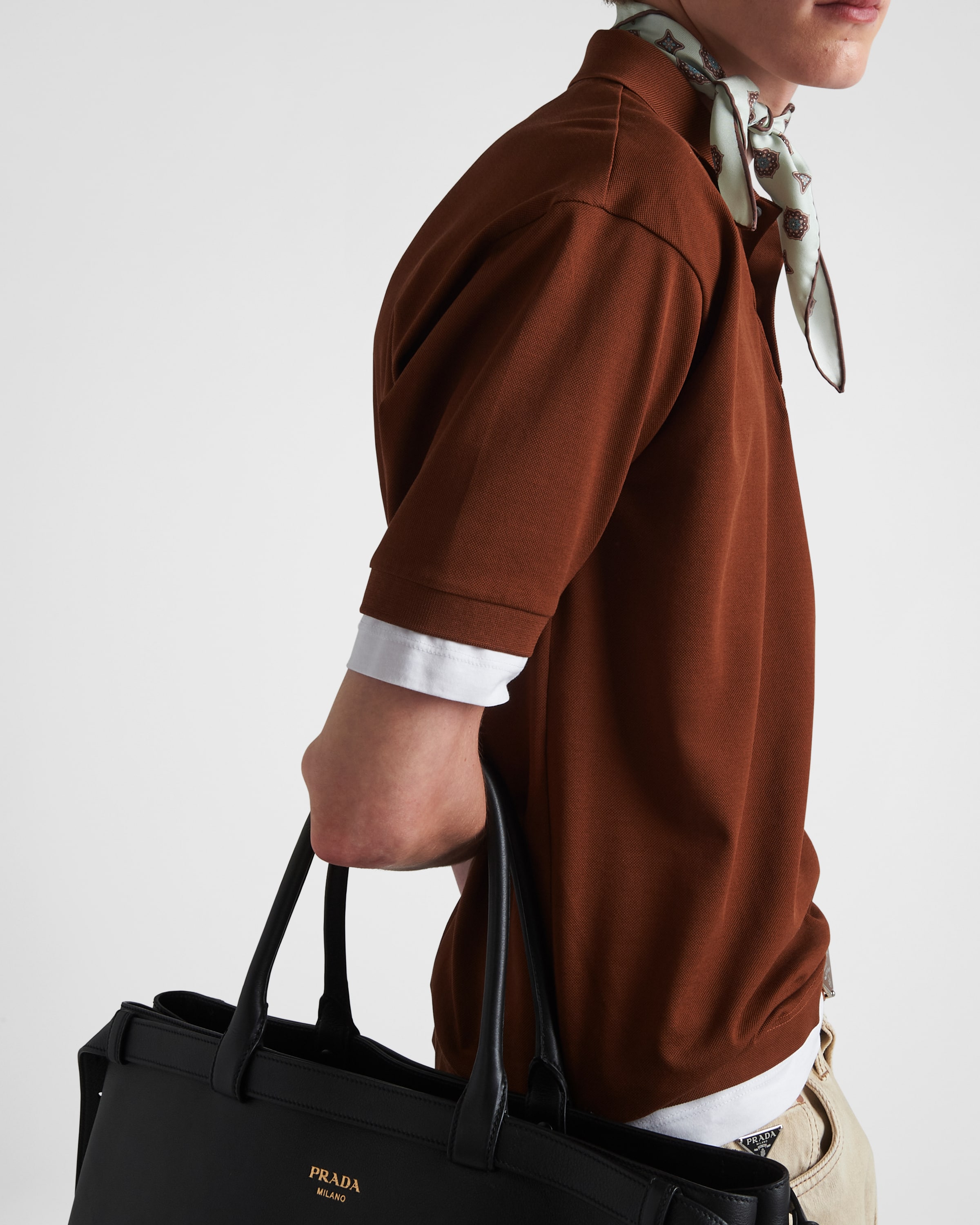 Prada ネイビーポロシャツ Prada ポロシャツ | ブルー | FARFETCH JP