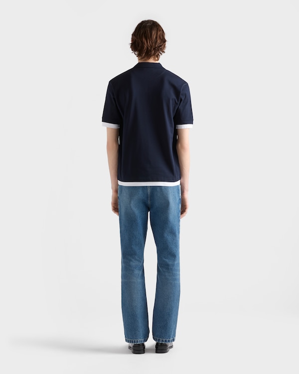 Cotton polo shirt - Navy Cotton polo shirt - Navy