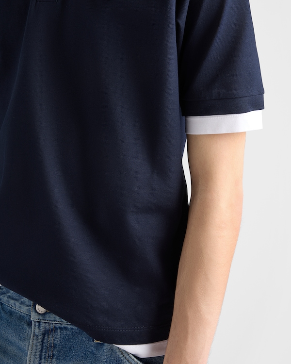Cotton polo shirt - Navy Cotton polo shirt - Navy