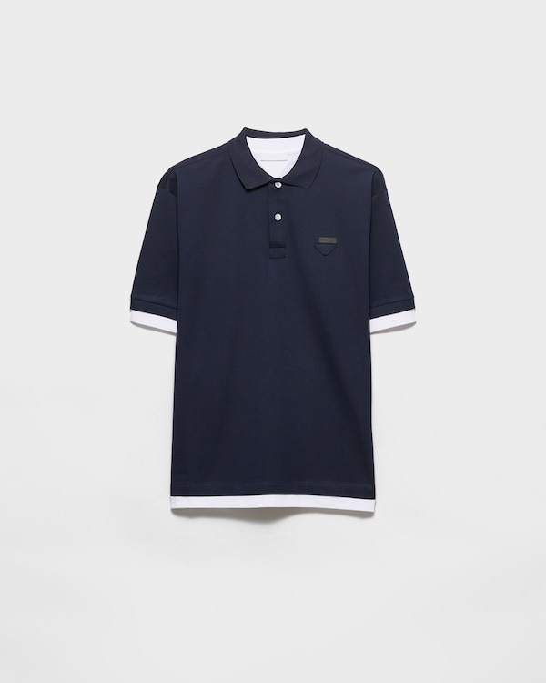 Cotton polo shirt - Navy Cotton polo shirt - Navy