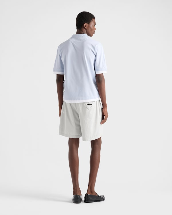 棉质Polo衫 - 星际蓝色/白色 棉质Polo衫 - 星际蓝色/白色