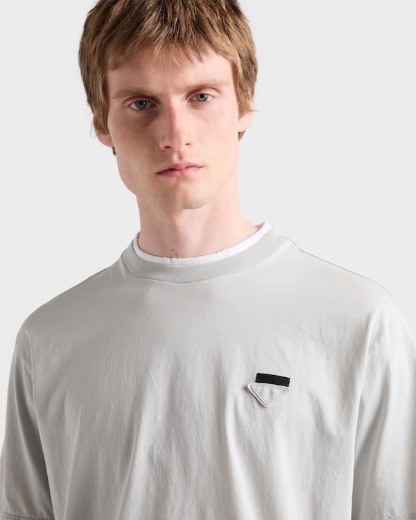 Cotton T-shirt - Marble Gray / White Cotton T-shirt - Marble Gray / White