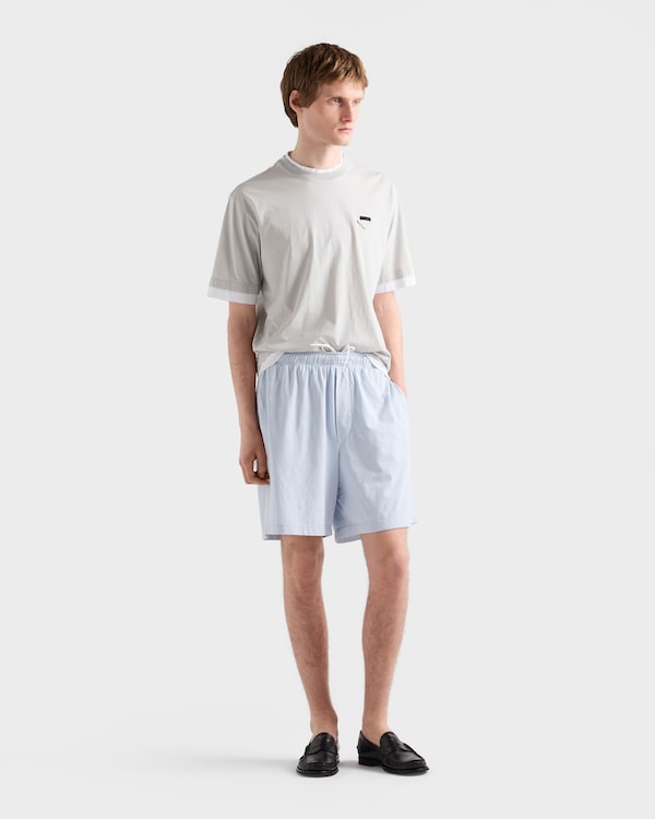 Cotton T-shirt - Marble Gray / White Cotton T-shirt - Marble Gray / White