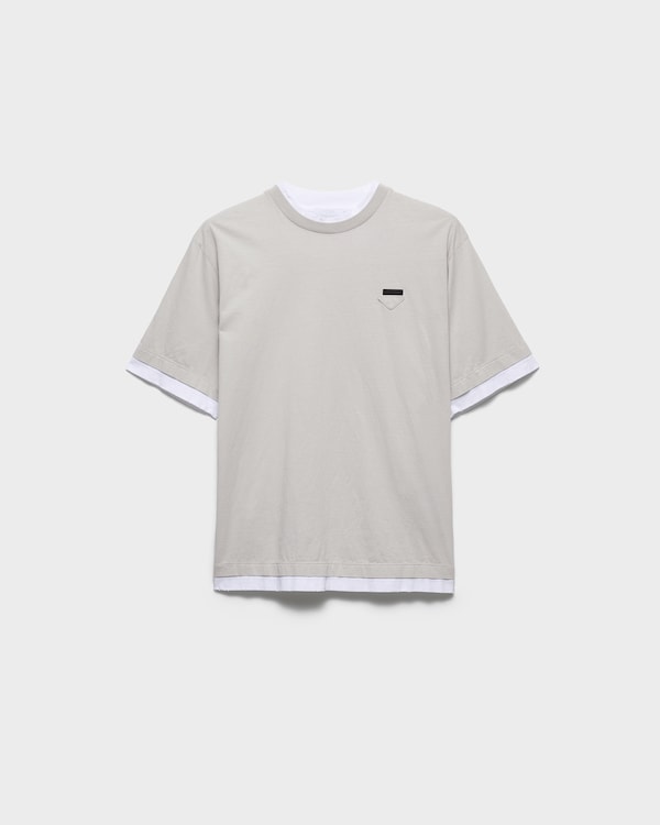 Cotton T-shirt - Marble Gray / White Cotton T-shirt - Marble Gray / White