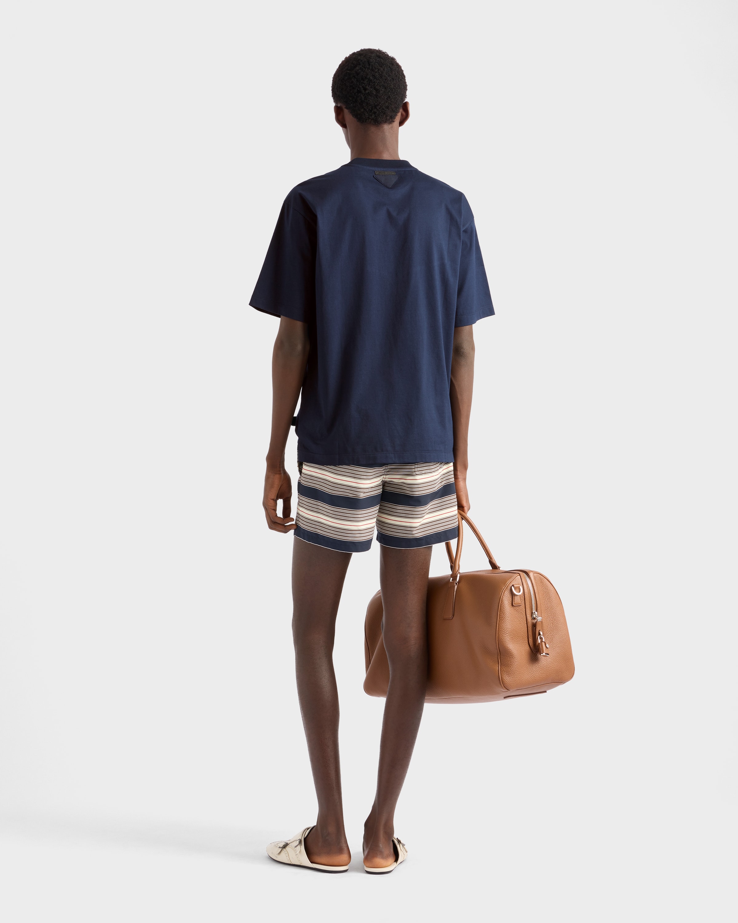 ネイビー コットンTシャツ | PRADA