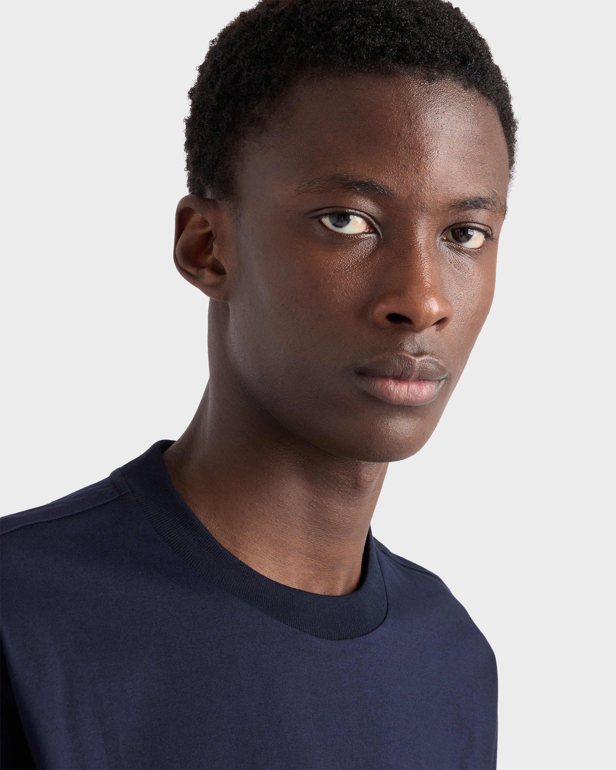 ネイビー コットンTシャツ | PRADA