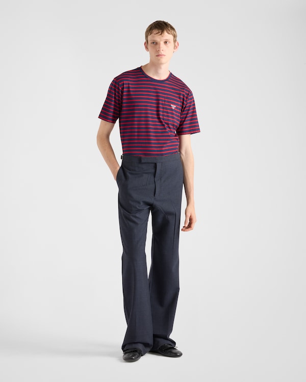 Striped cotton T-shirt Striped cotton T-shirt