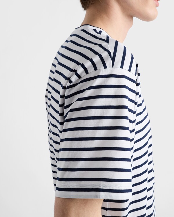 Striped cotton T-shirt Striped cotton T-shirt