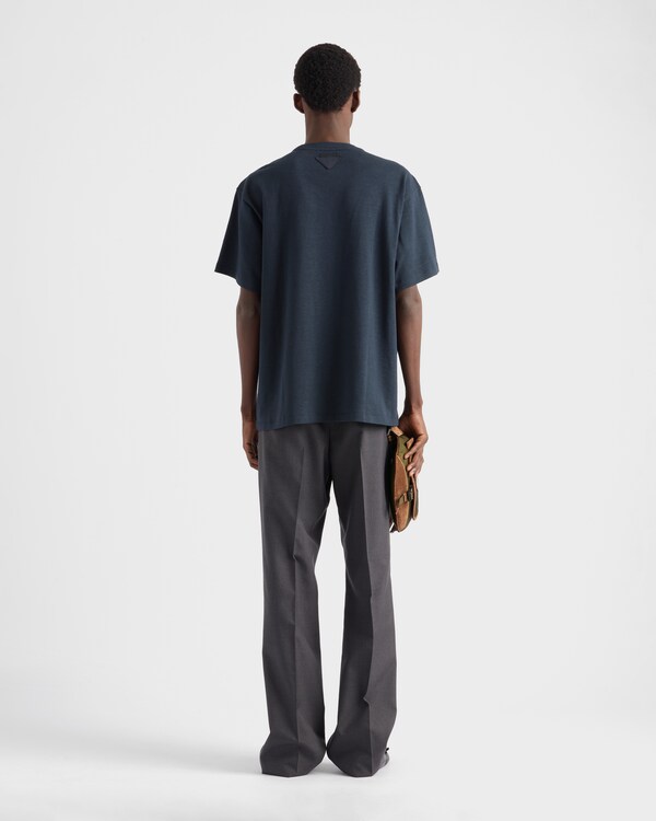 Oversized striped cotton T-shirt Oversized striped cotton T-shirt