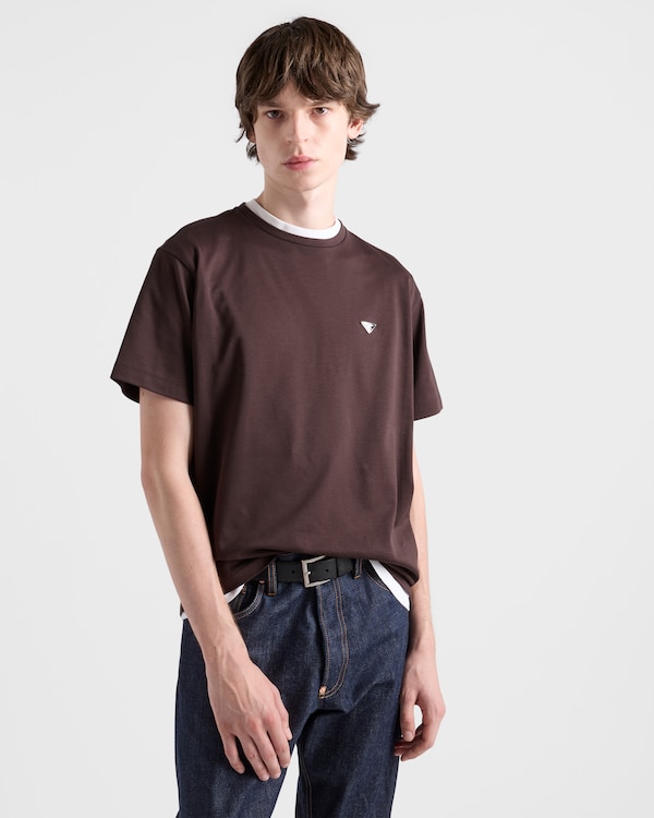 Cotton T-shirt - Cocoa Brown Cotton T-shirt - Cocoa Brown