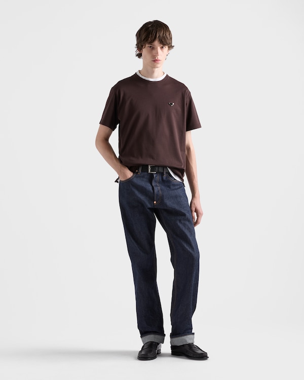 Cotton T-shirt - Cocoa Brown Cotton T-shirt - Cocoa Brown