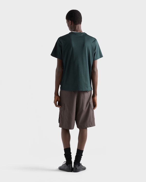 Cotton T-shirt - Bottle Green Cotton T-shirt - Bottle Green