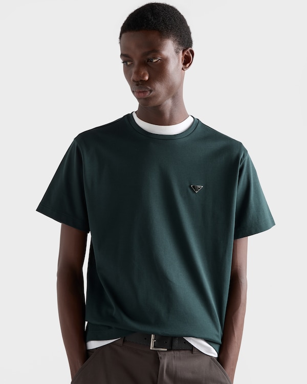 Cotton T-shirt - Bottle Green Cotton T-shirt - Bottle Green