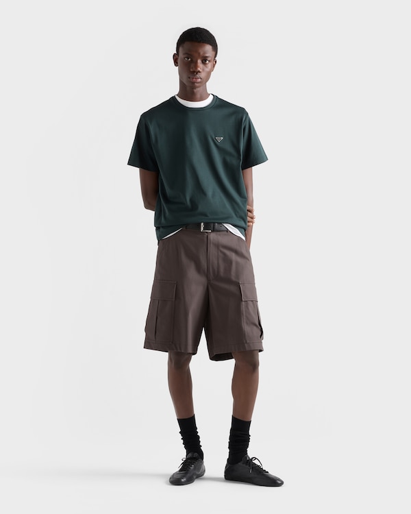 Cotton T-shirt - Bottle Green Cotton T-shirt - Bottle Green