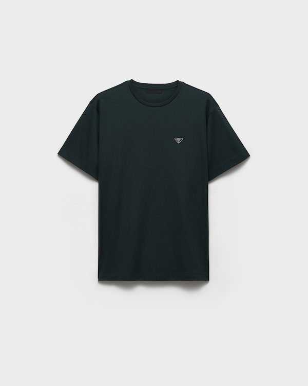 Cotton T-shirt - Bottle Green Cotton T-shirt - Bottle Green