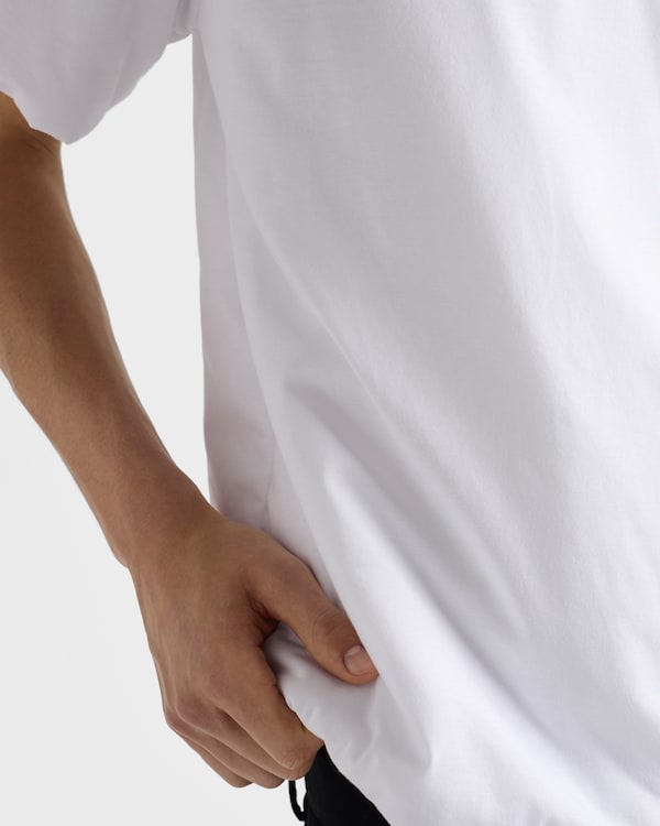 T-shirt in cotone ovattato - Bianco T-shirt in cotone ovattato - Bianco