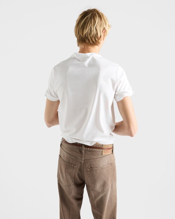 Shapeable cotton T-shirt - White Shapeable cotton T-shirt - White