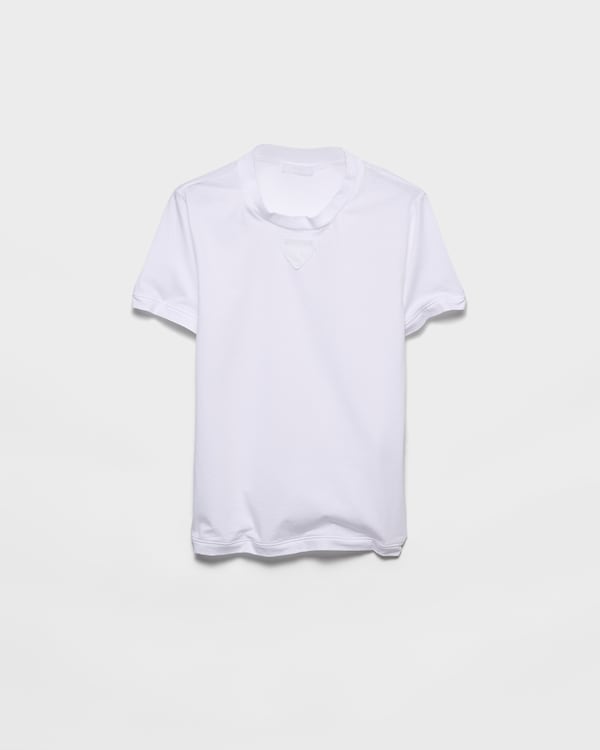 Shapeable cotton T-shirt - White Shapeable cotton T-shirt - White