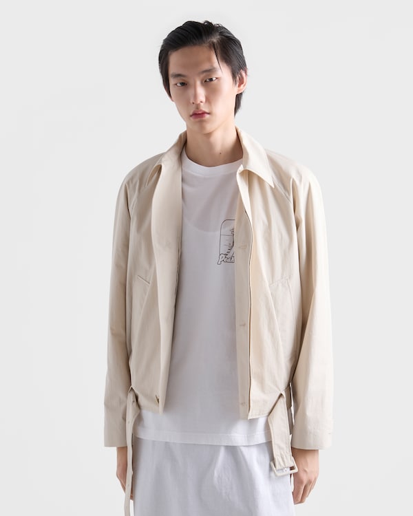 印花棉质T恤 - White/Cocoa Brown 印花棉质T恤 - White/Cocoa Brown