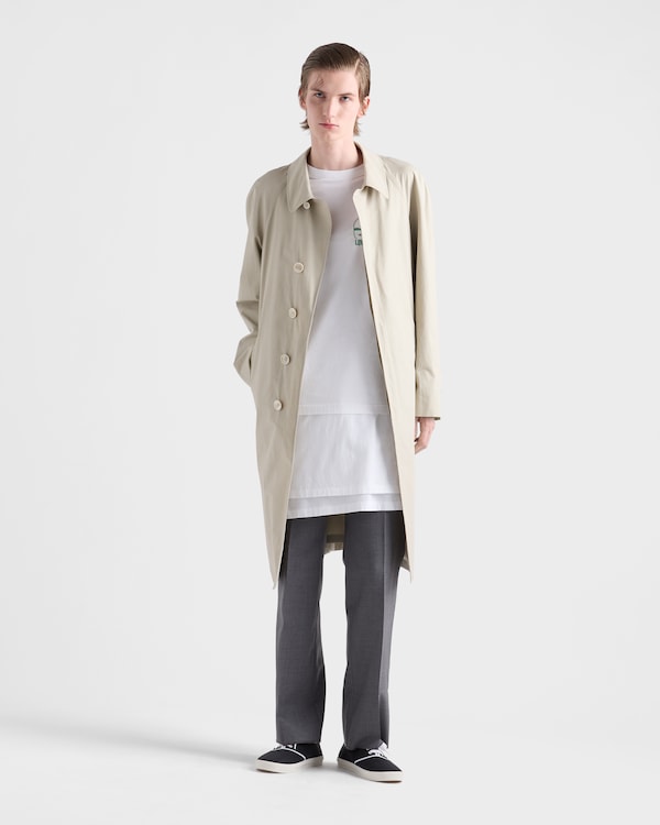 Cotton T-shirt - White/Sage Green Cotton T-shirt - White/Sage Green