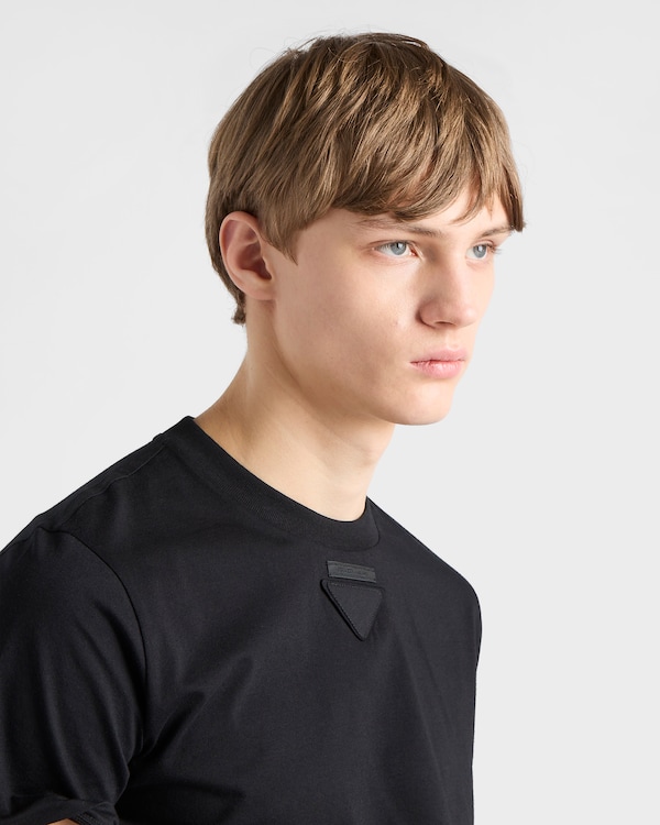 Shapeable cotton T-shirt - Black Shapeable cotton T-shirt - Black