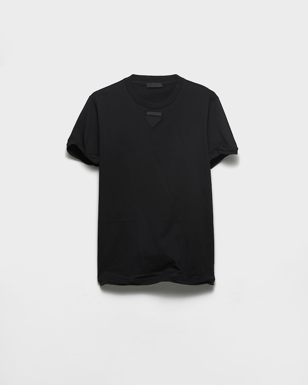 Shapeable cotton T-shirt - Black Shapeable cotton T-shirt - Black