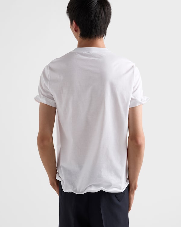 Shapeable cotton T-shirt - White Shapeable cotton T-shirt - White