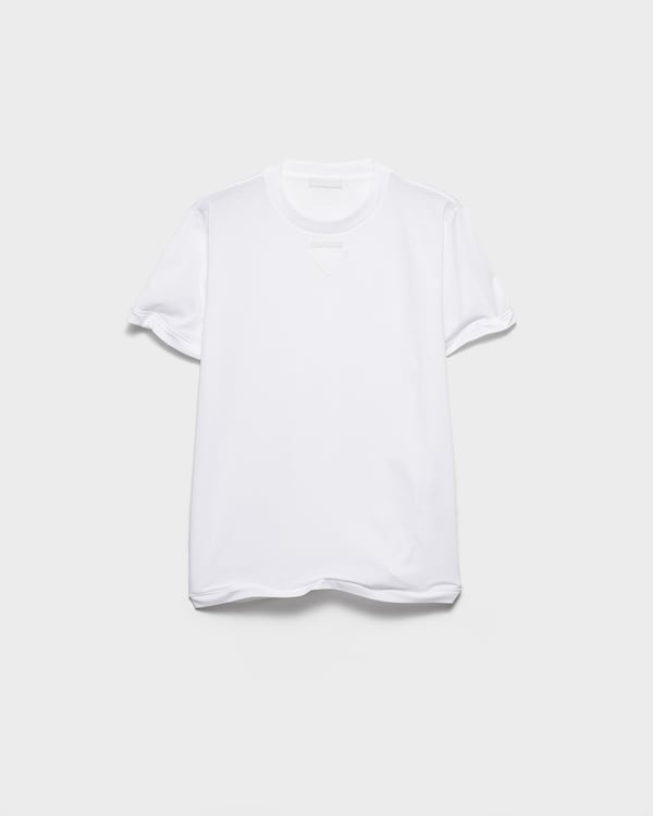 Shapeable cotton T-shirt - White Shapeable cotton T-shirt - White