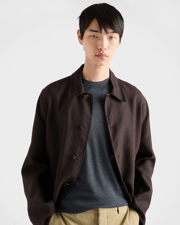 Cashmere and silk T-shirt - Slate Gray Cashmere and silk T-shirt - Slate Gray