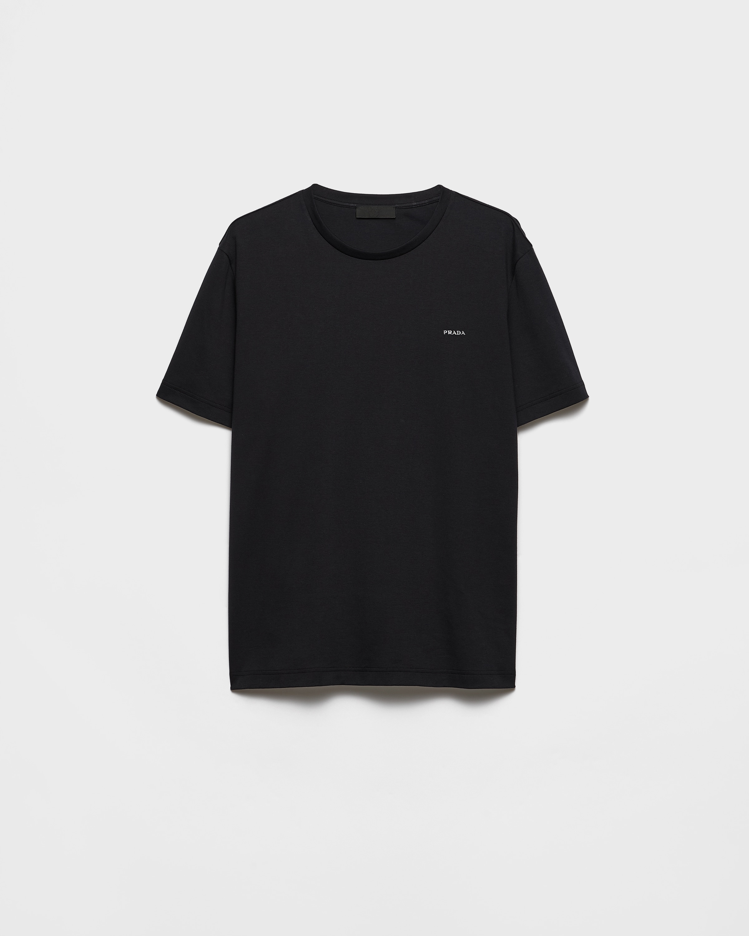 Black Cotton T-shirt | PRADA - Norway