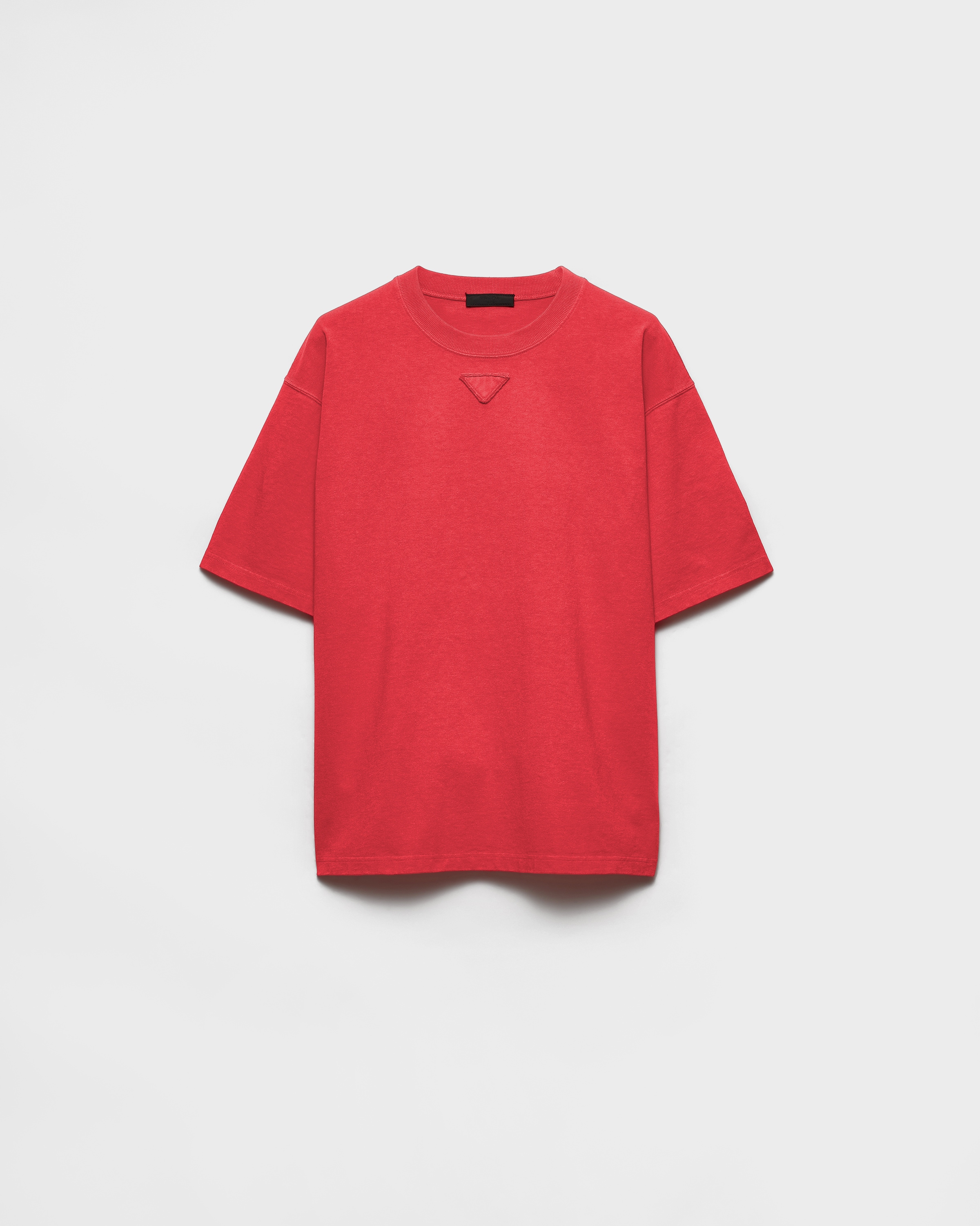 Red Cotton T-shirt | PRADA - United States