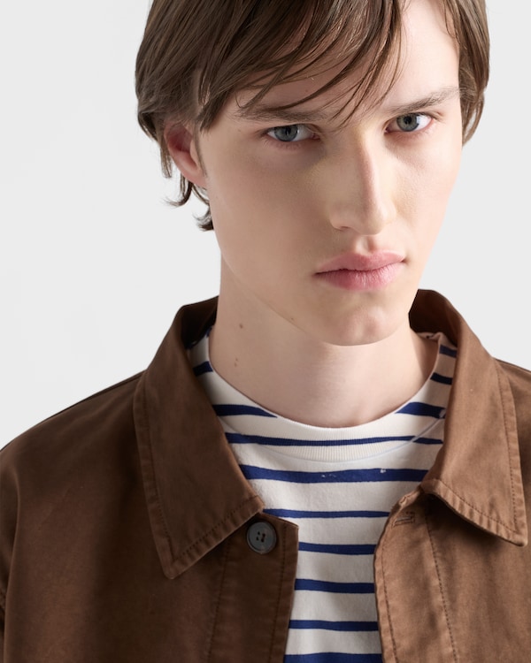 棉質間條 T 恤 - 象牙/墨水 棉質間條 T 恤 - 象牙/墨水