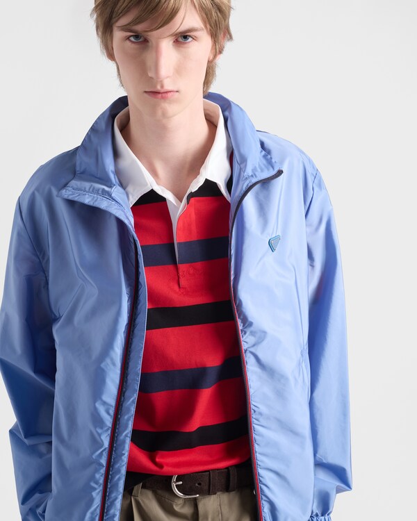 قميص بولو قطن بأكمام قصيرة - أحمر / أزرق قميص بولو قطن بأكمام قصيرة - أحمر / أزرق