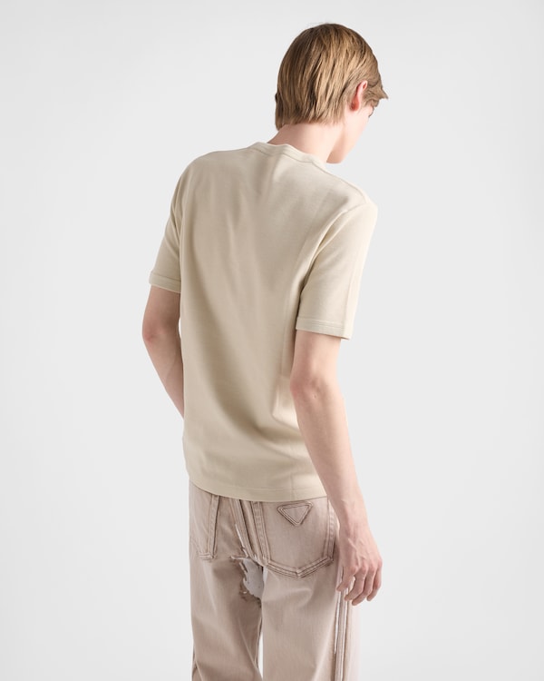 Cotton T-shirt - Limestone Cotton T-shirt - Limestone