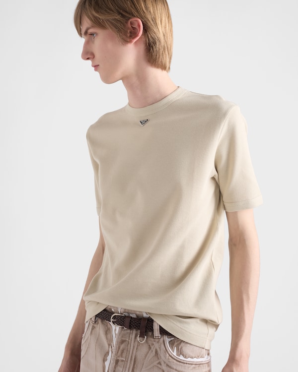 Cotton T-shirt - Limestone Cotton T-shirt - Limestone