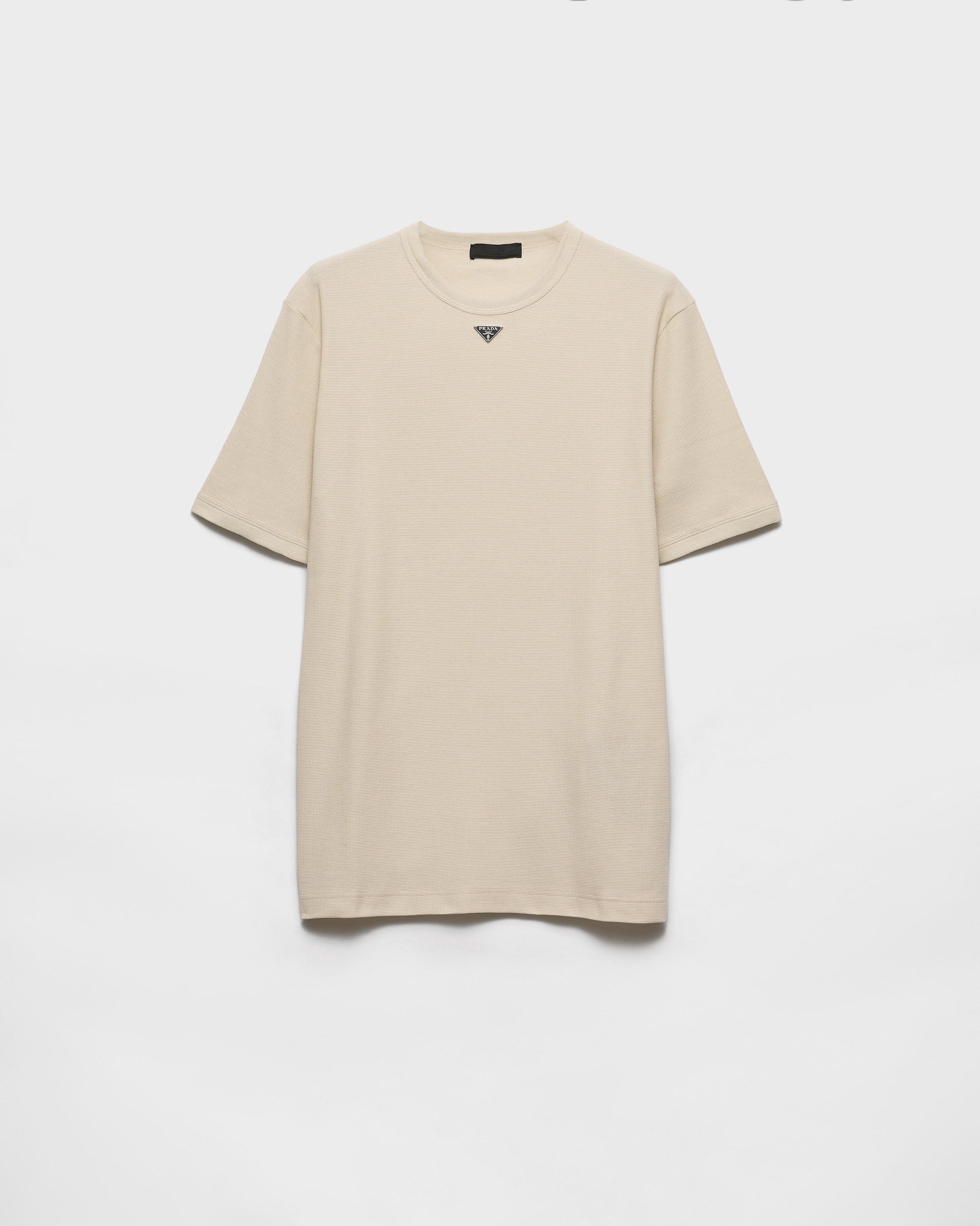 ライムストーン コットン Tシャツ | PRADA - 日本