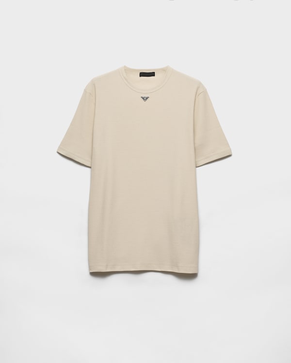Cotton T-shirt - Limestone Cotton T-shirt - Limestone