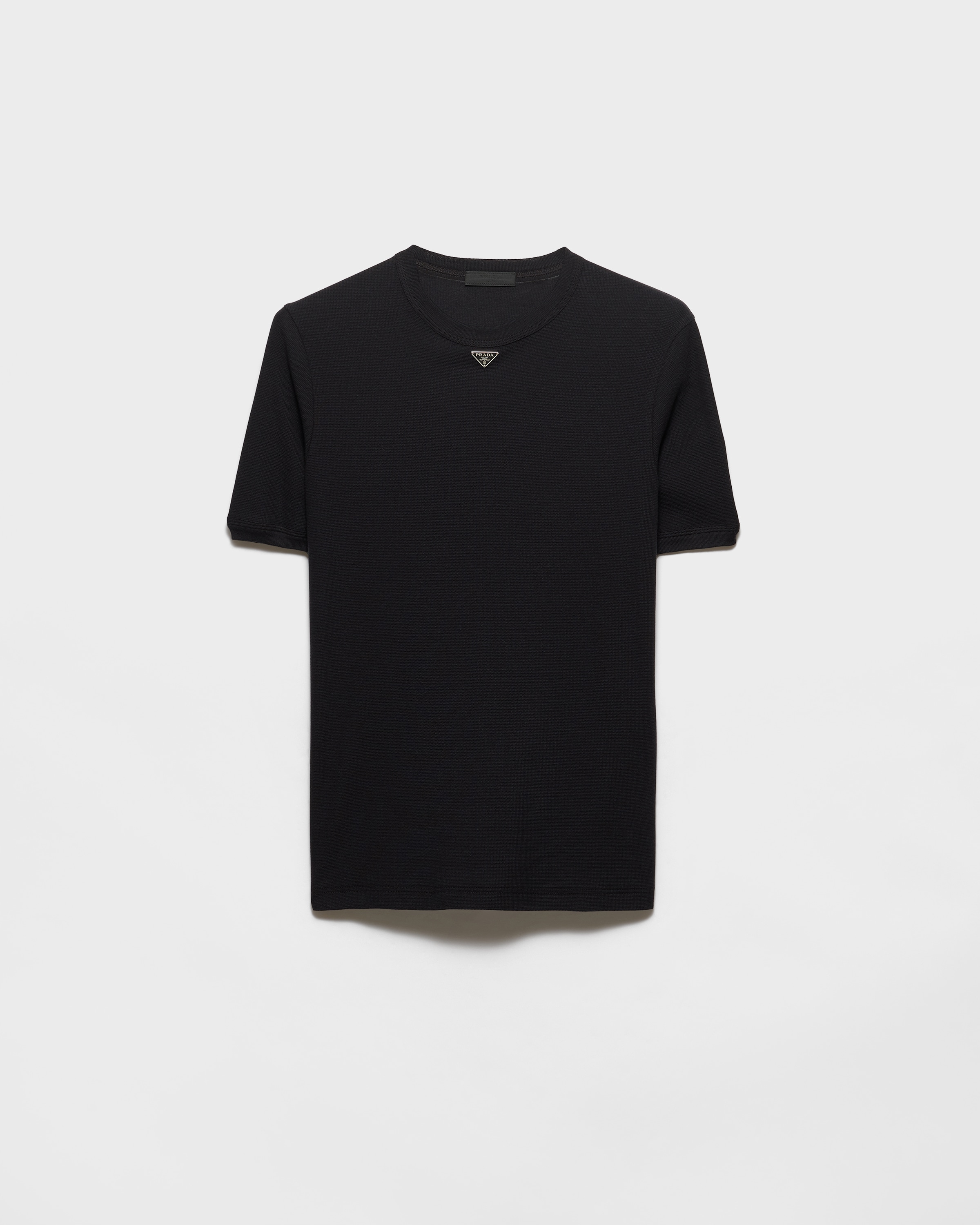 ニ*ク様 新品✨PRADA 参考価格20万円　Technical T-shirt Black Cotton T-shirt | PRADA - Turkey