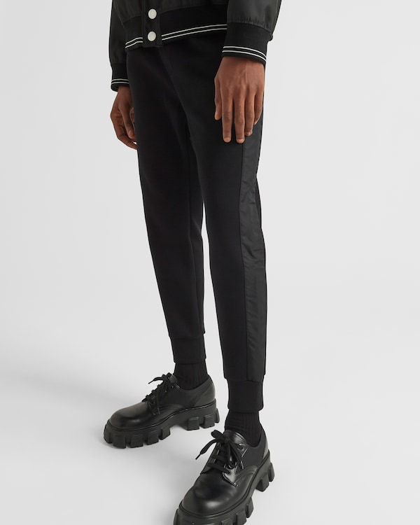 Sweatpants with Re-Nylon details Sweatpants with Re-Nylon details