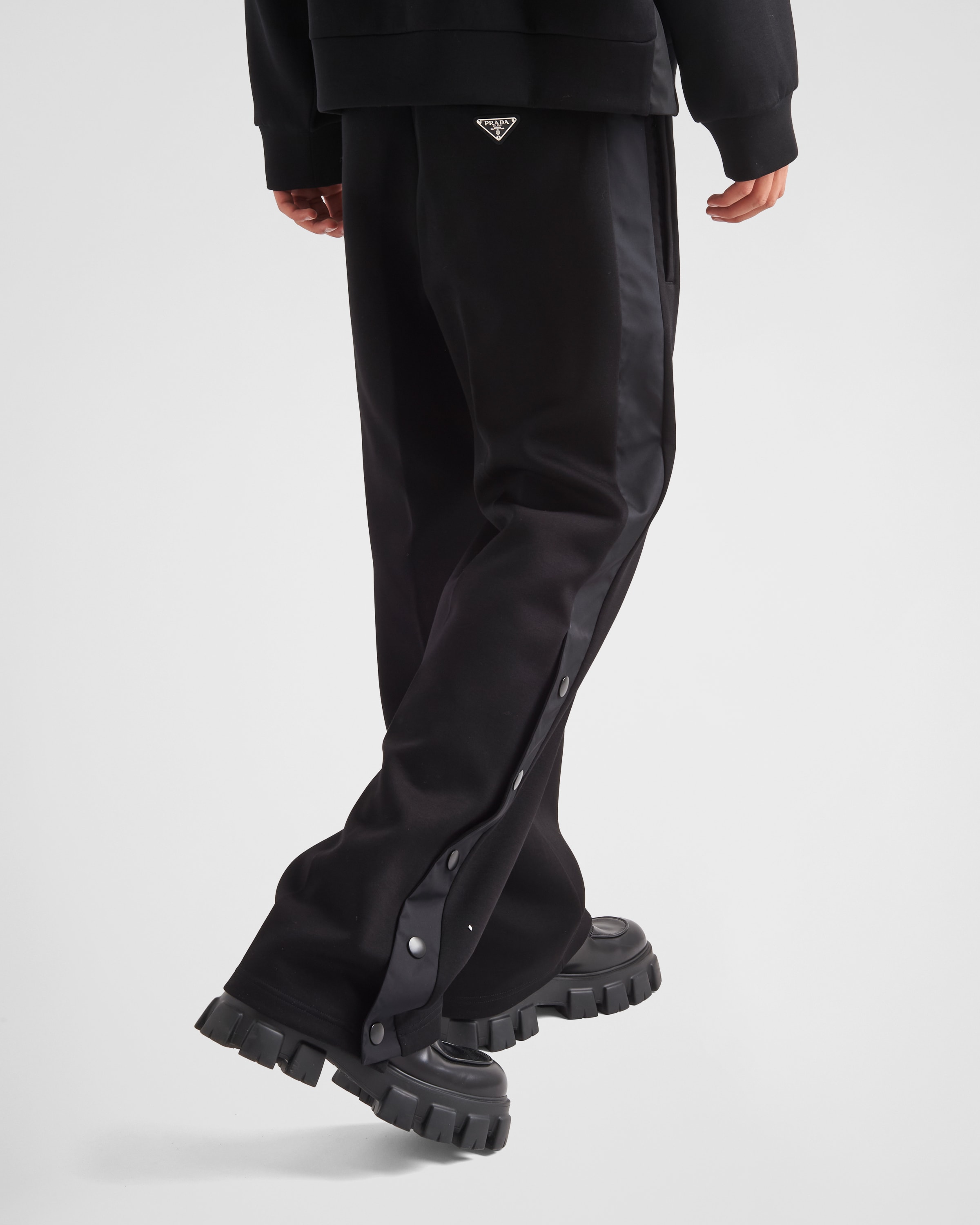 Prada Men Black Cotton Blend Joggers main image 1