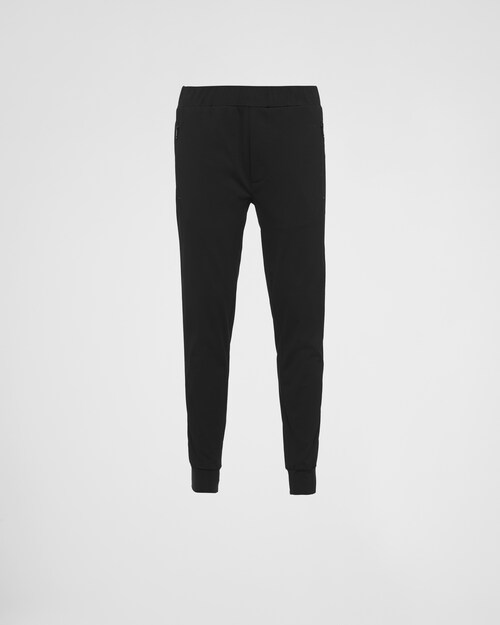 Prada Pantalon en coton technique et Re-Nylon 1