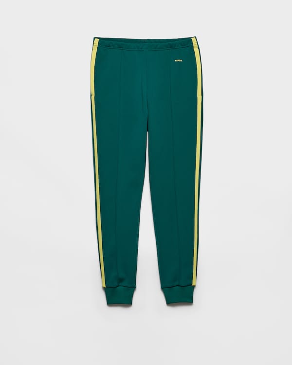 Technical fabric pants - Bottle Green/Cream Technical fabric pants - Bottle Green/Cream