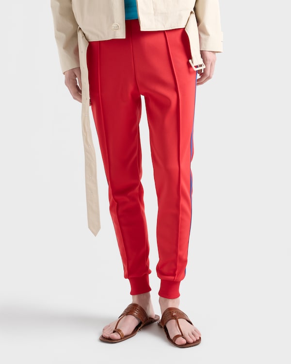 Technical fabric pants - Red/Bright Blue Technical fabric pants - Red/Bright Blue